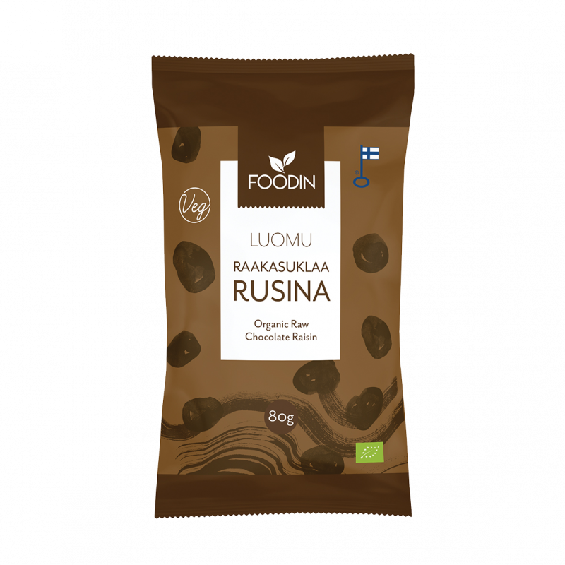 Rå choklad russin 80g, Ekologisk