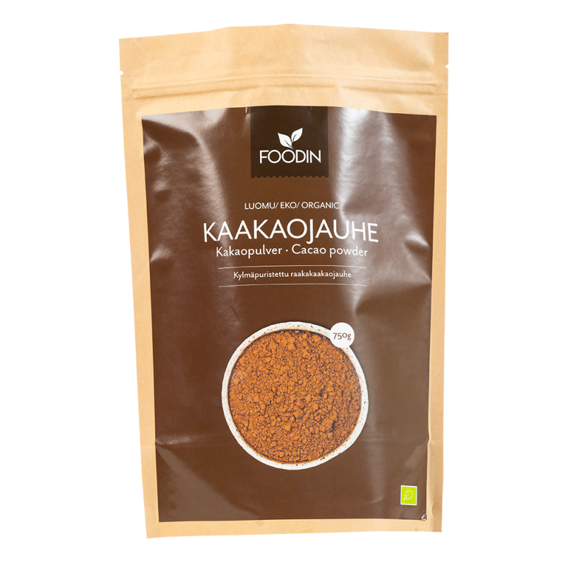 Kaakaojauhe, Luomu, Raaka 750g