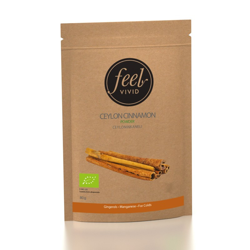 Ceyloninkaneli 80 g, Jauhettu, Luomu