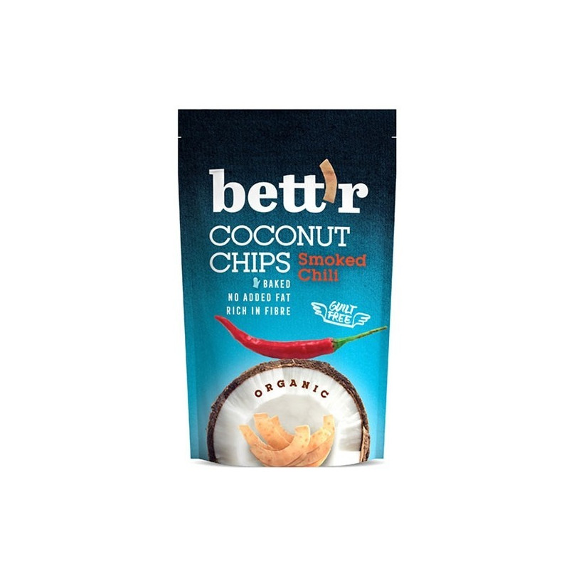Coconut Chips Smoked Chili 40g, Organic