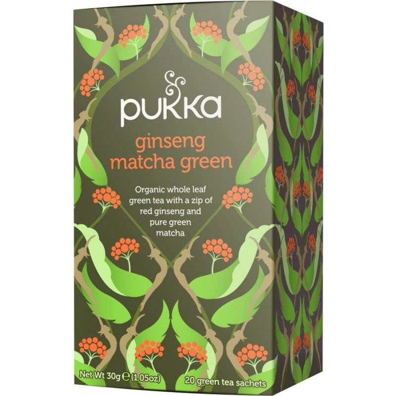 Ginseng matcha - grönt te 20 st, Pukka