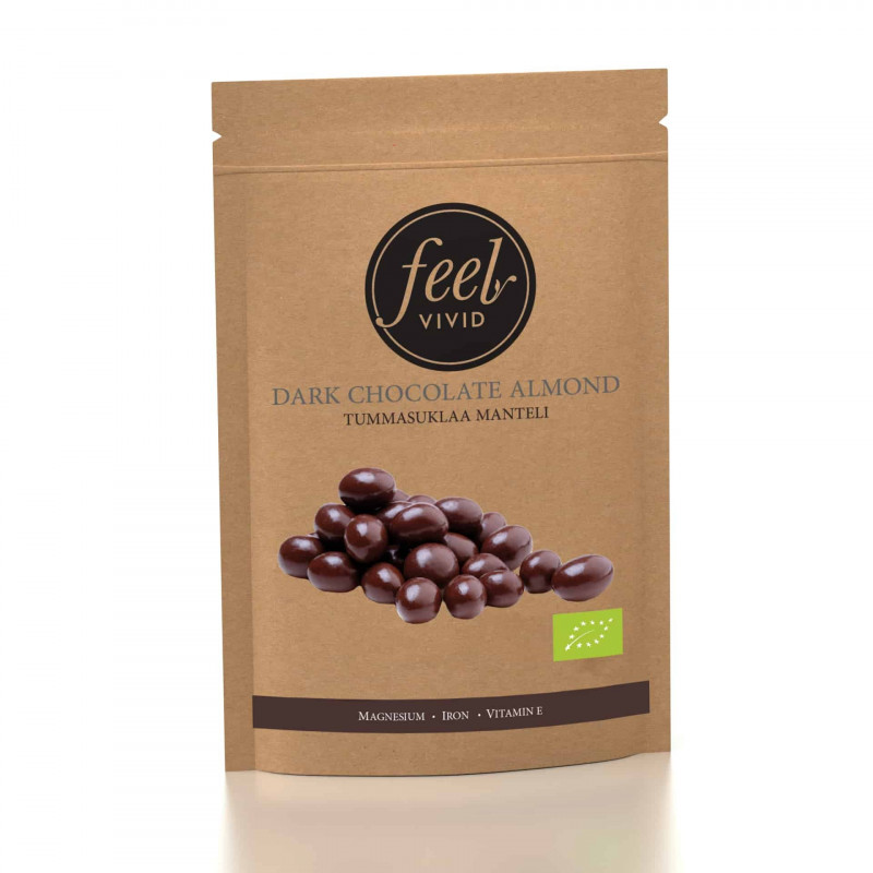 Mörk choklad Mandel 500g, Ekologisk