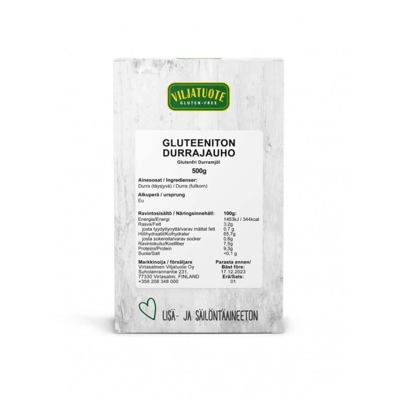 Fullkorn Durramjöl 500g
