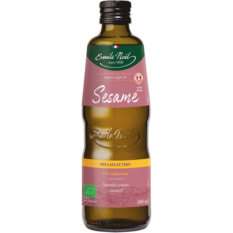 Kallpressad sesamolja 500ml, Emile Noel