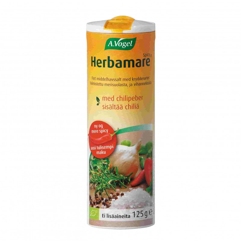 Herbamare spicy saltblandning 125g, ekologisk
