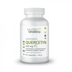 Quercetin 250 mg + C, 60 veg caps.