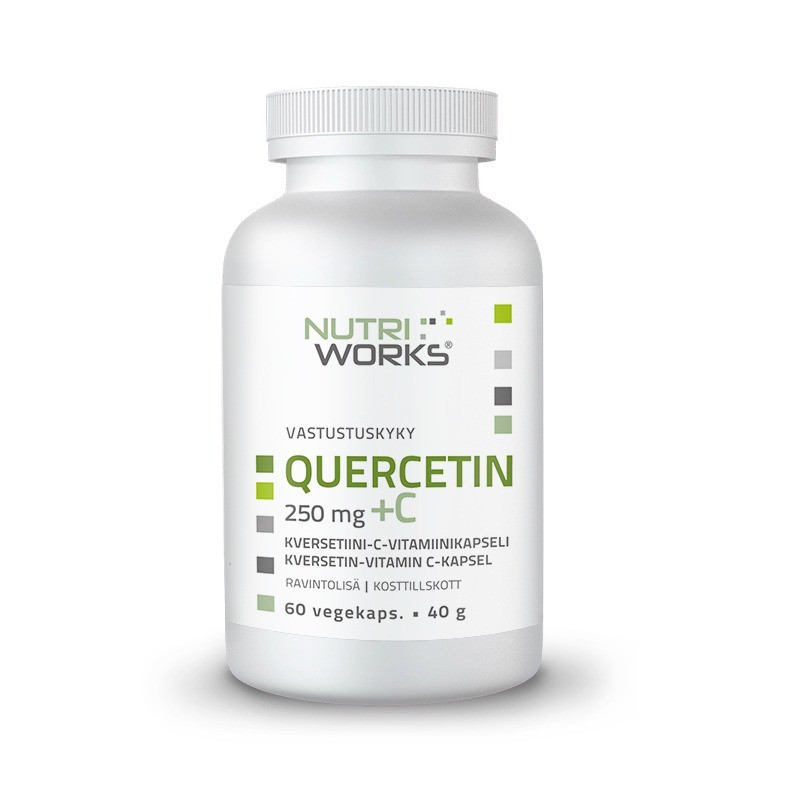 Quercetin 250 mg + C, 60 vegkaps.