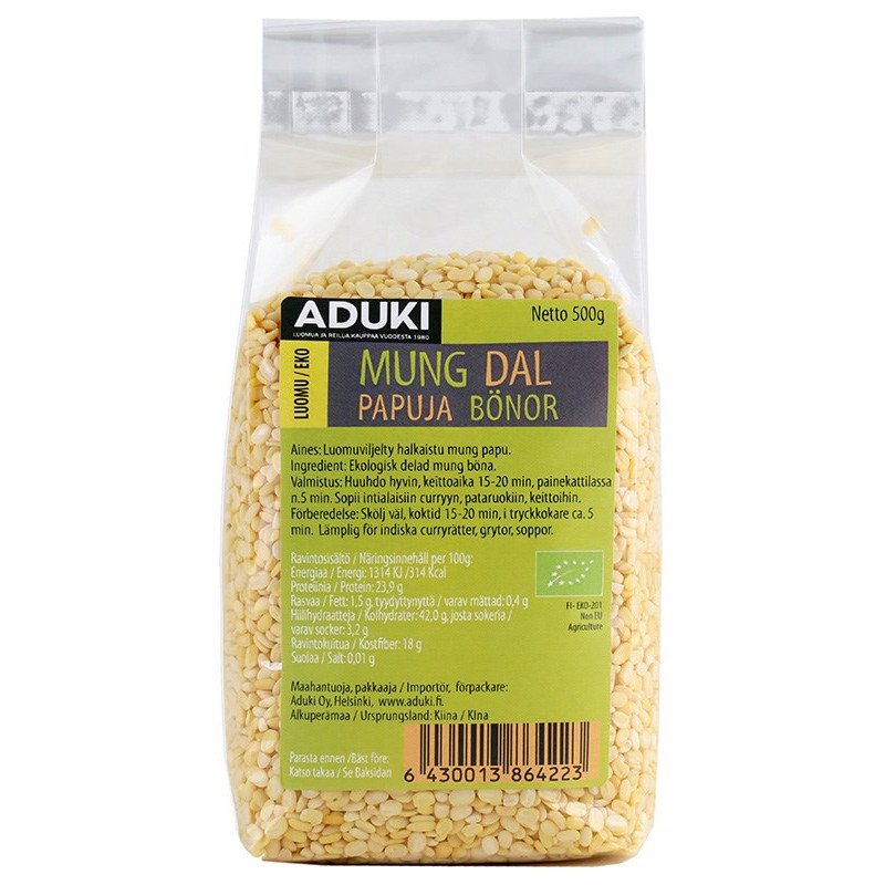 Mung dal 500 g, luomu