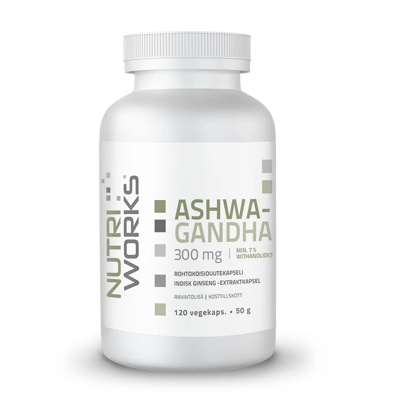 Ashwagandha 300 mg, 120 kaps, Nutri Works