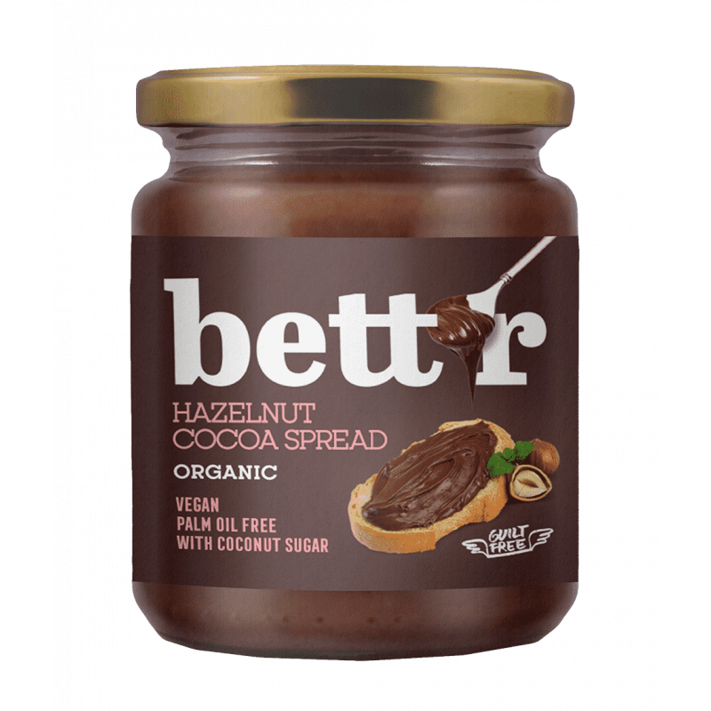 Hazelnut Cocoa Spread 250g, Ekologiskt