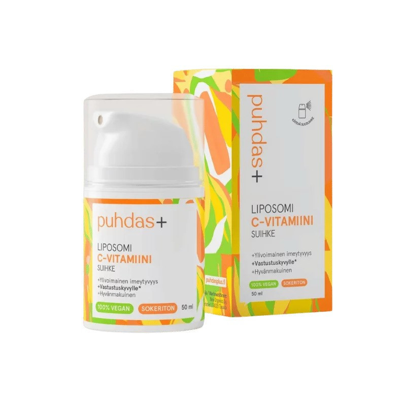 Liposomi C-vitamiinisuihke 50 ml, Puhdas+ Liposomi C-vitamiinisuihke 50 ml, Puhdas+