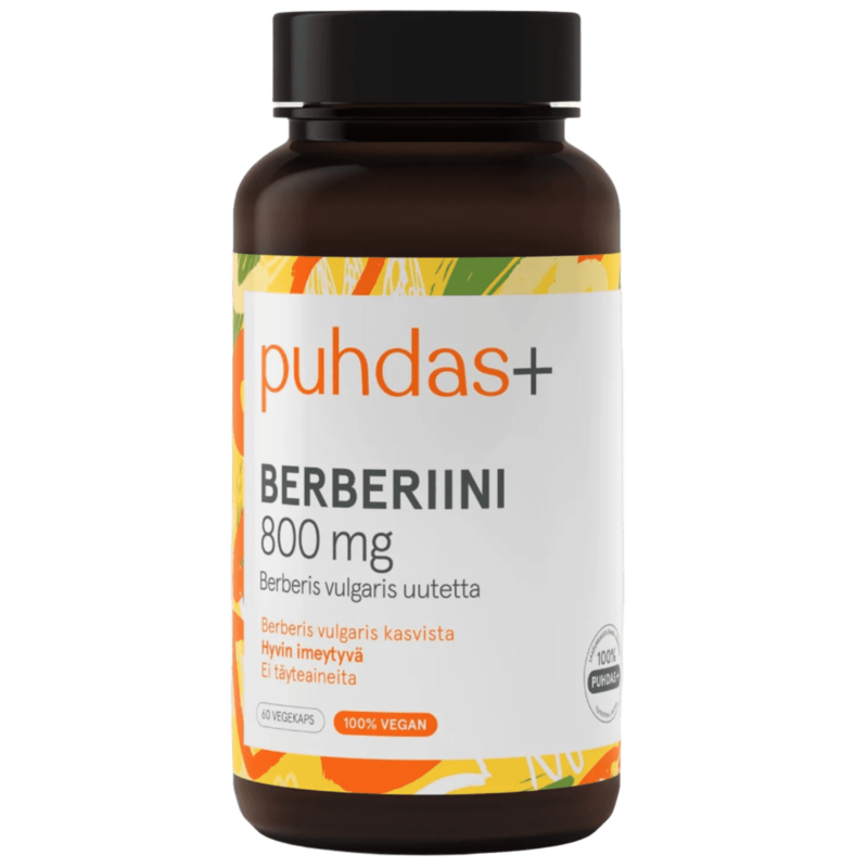 Berberin 800 mg, 60 kaps, Puhdas+