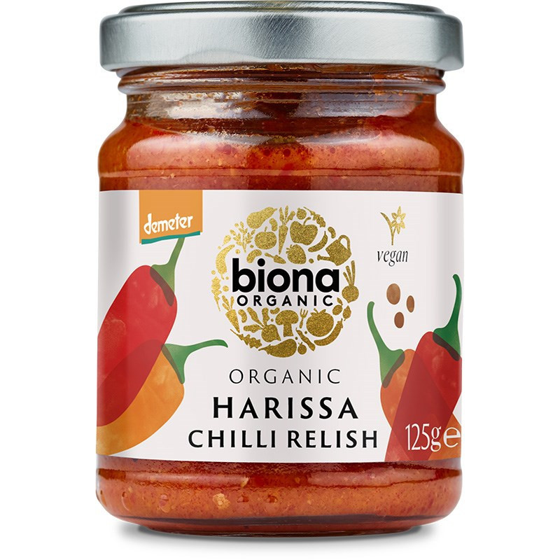Harissa chilisås 125 g, Biona