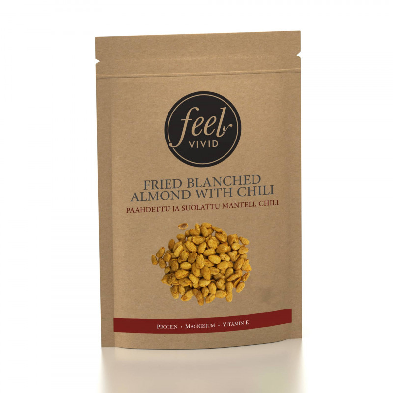 Paahdettu ja Suolattu Manteli, Chili 400g Paahdettu ja Suolattu Manteli, Chili 400g