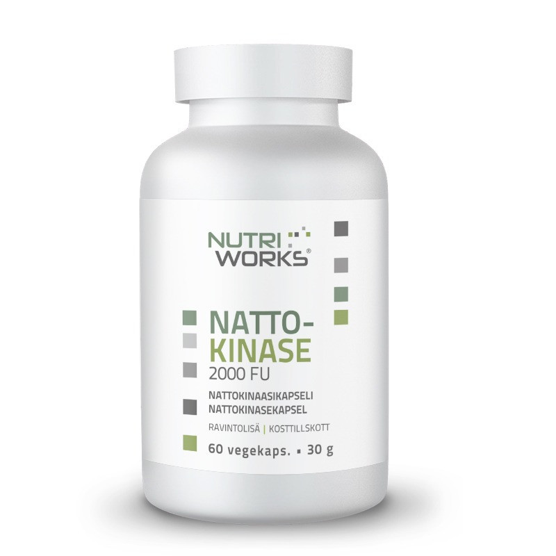 Nattokinase 100 mg, 60 kaps, Nutri Works Nattokinase 100 mg, 60 kaps, Nutri Works