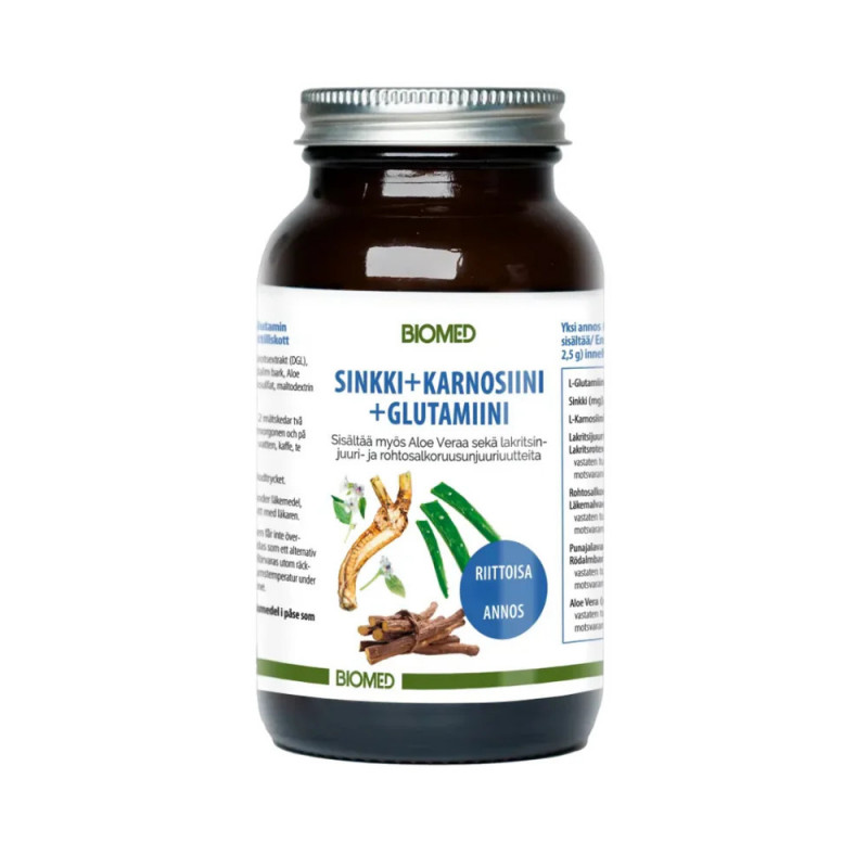 Zink+karnosin+glutamin 120g, Biomed