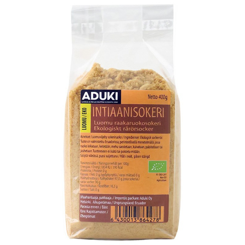 Indiansocker 400 g, Ekologisk