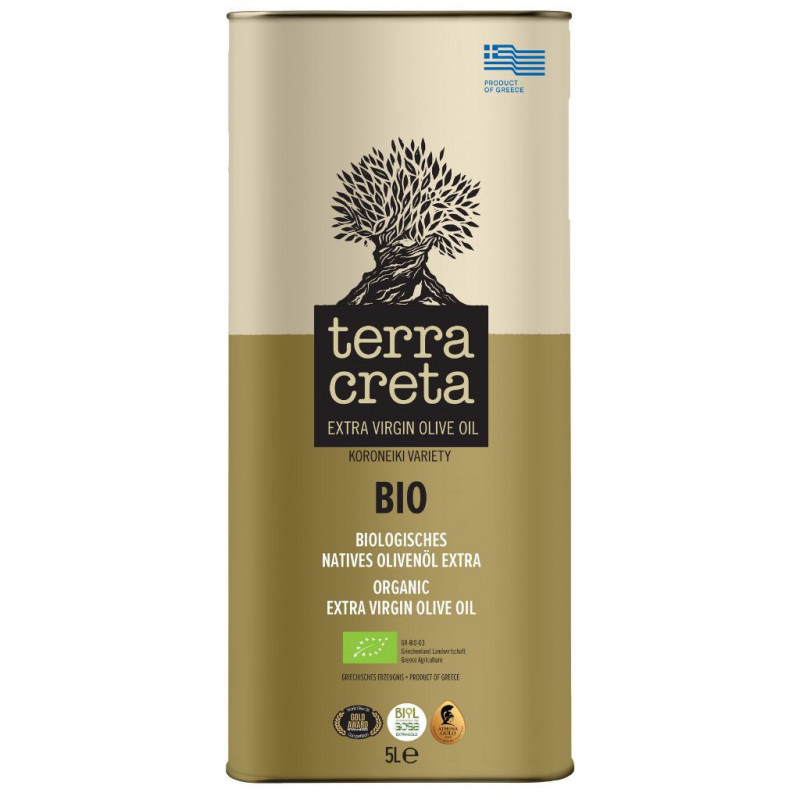Extra Neitsytoliiviöljy 5000ml, Luomu, Terra Creta Extra Neitsytoliiviöljy 5000ml, Luomu, Terra Creta