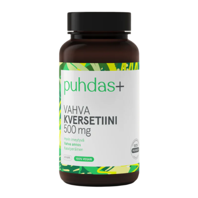 Vahva Kversetiini 500 mg , 60 kaps, Puhdas+ Vahva Kversetiini 500 mg , 60 kaps, Puhdas+