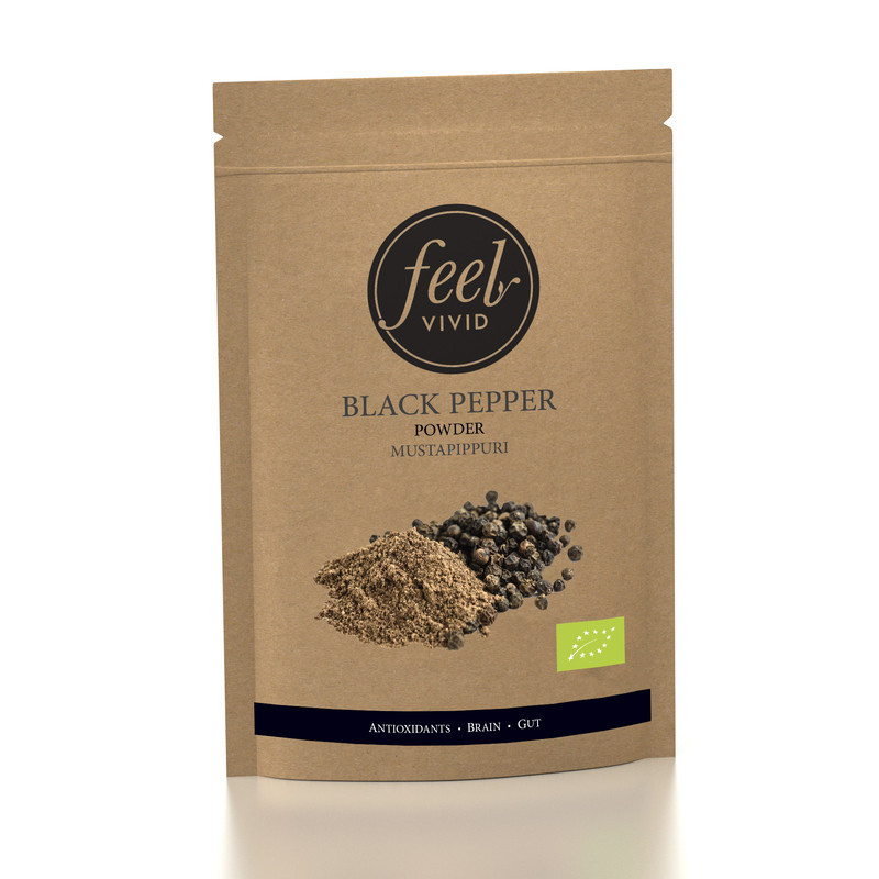 Svartpeppar, malen, Ekologisk 200 g