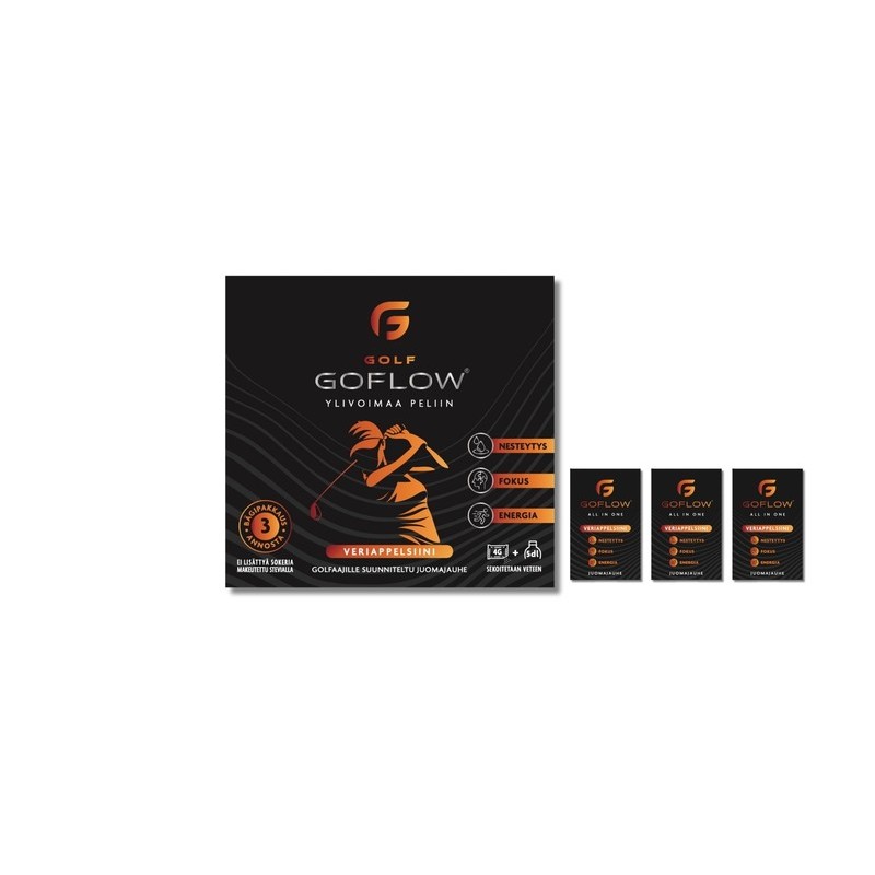 Golf GoFlow - Blodapelsin 3 x 4 g