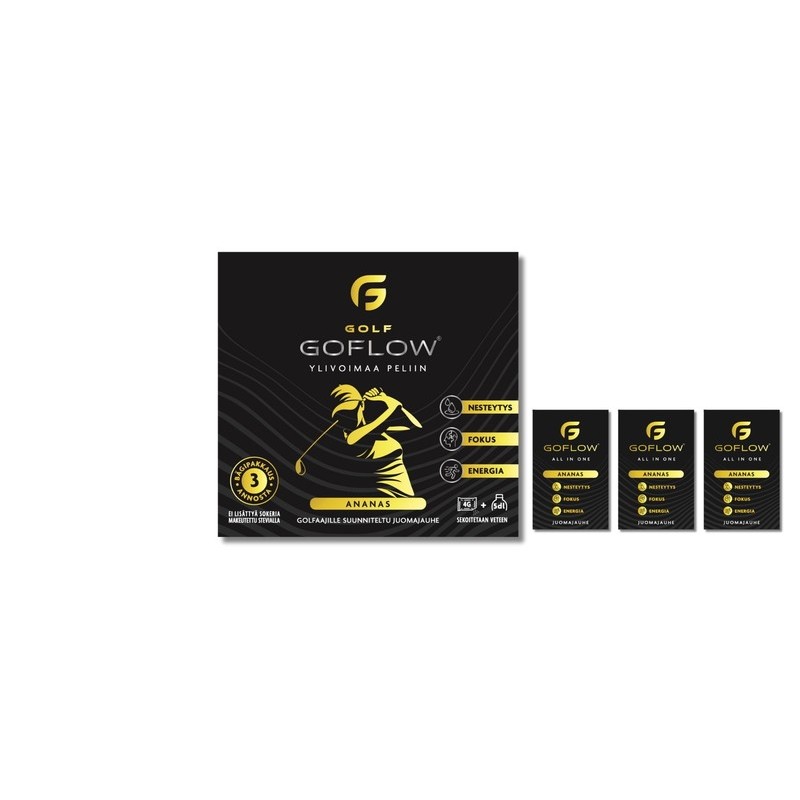 Golf GoFlow - Ananas 3 x 4 g