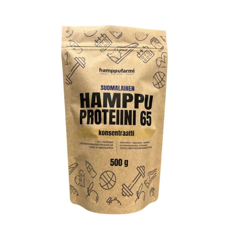 Hamppuproteiini konsentraatti 500g, Kotimainen