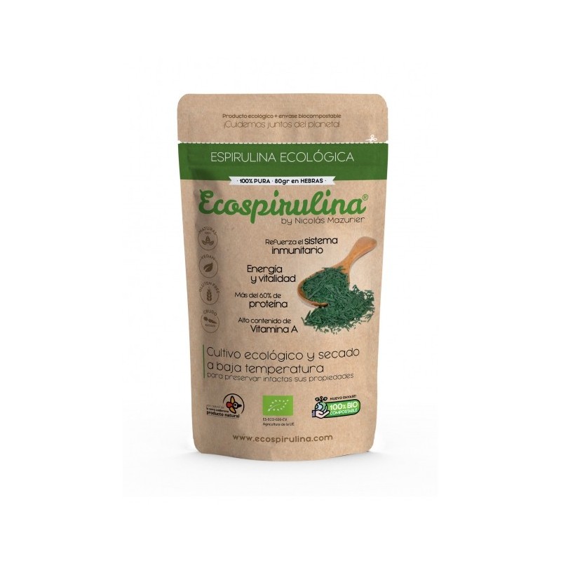 Spirulina nibs 80g, Luomu