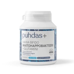 Vahva Bifido Maitohappobakteeri 5 mrd + Glutamiini 60 kaps, Puhdas+