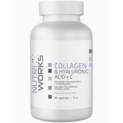 Collagen & Hyaluronic Acid, 90 vegekaps, Nutri Works