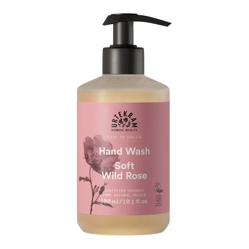 Soft Wild Rose käsisaippua 300ml, Urtekram