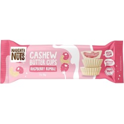 Valkosuklaa Cashew & Vadelma 39g, Luomu