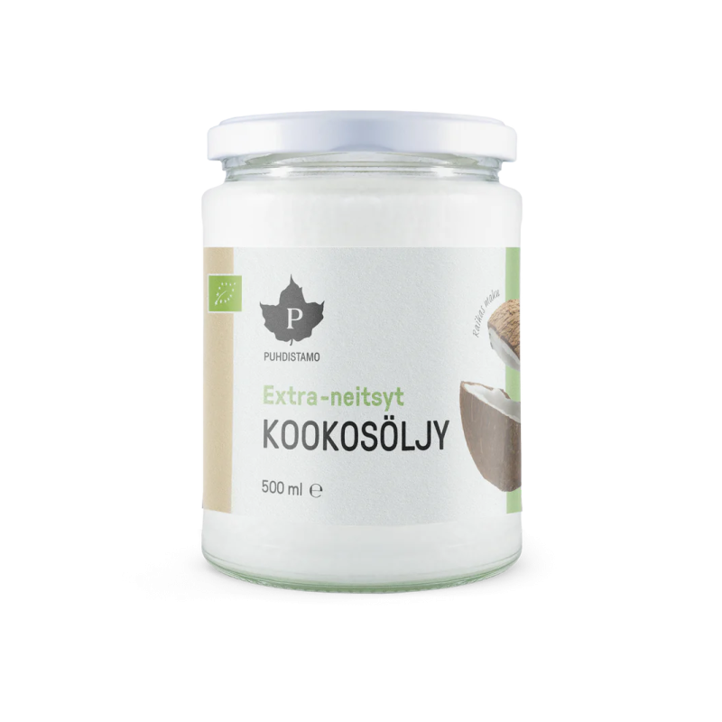 Kylmäpuristettu neitsytkookosöljy, Luomu 500ml