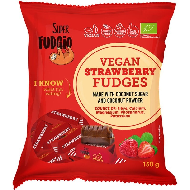 Jordgubb fudge 150 g, Super Fudgio