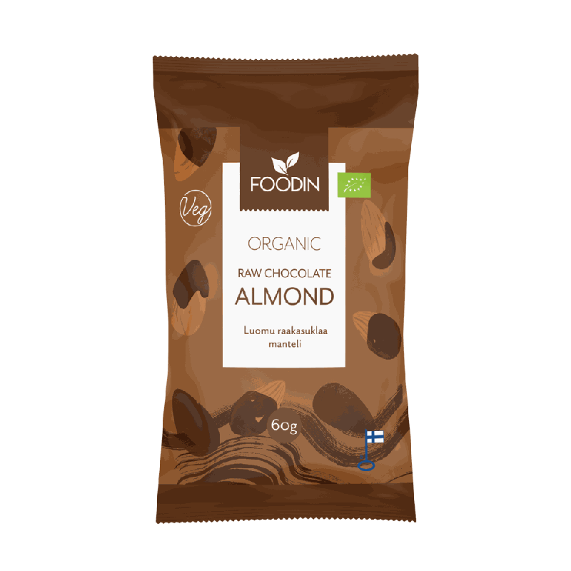 Raakasuklaamanteli, luomu, 60g