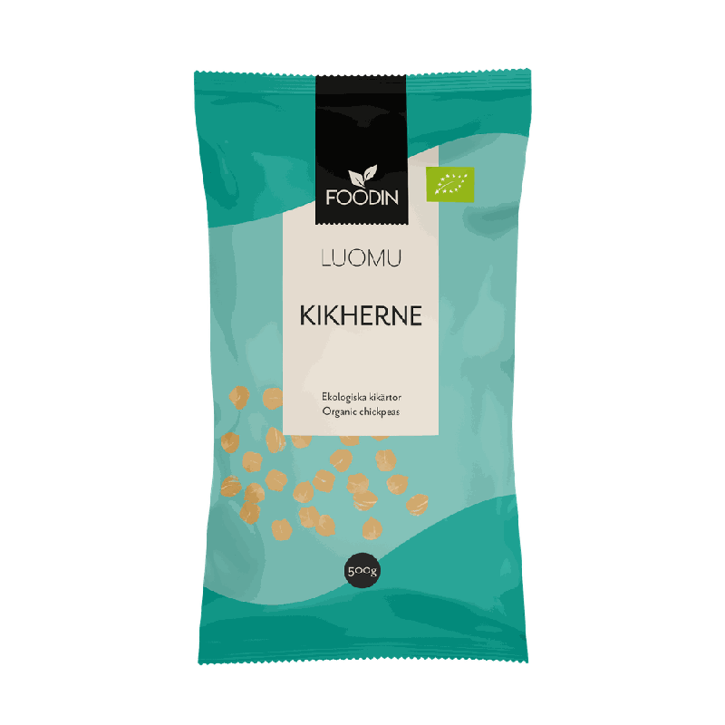 Kikherne, Luomu, Raaka, 500g