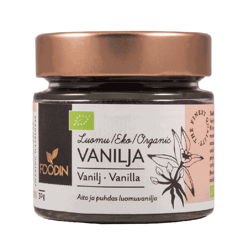 Vaniljajauhe, Luomu, 30g