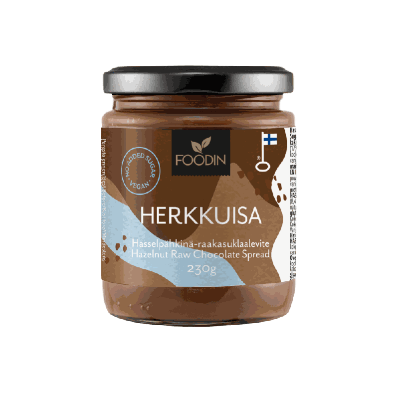 Unsweetened hazelnut-raw chocolate spread 230g