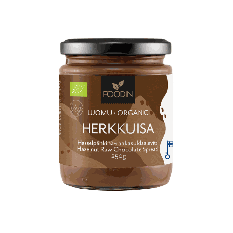 Hazelnut-raw chocolate spread, ekologiskt, 250g