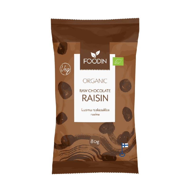Rå choklad russin 80g, Ekologisk