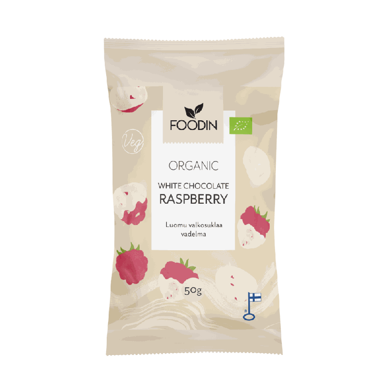 Vit chokladhallon 50g, Ekologisk