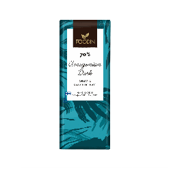 Raakasuklaa, 70% Amazonian Dark, 40g, Luomu