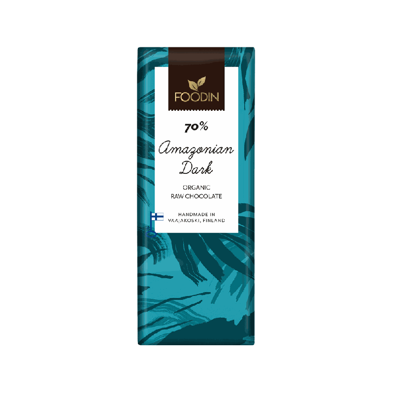 Rå choklad, 70% Amazonian Dark, 40g, ekologisk