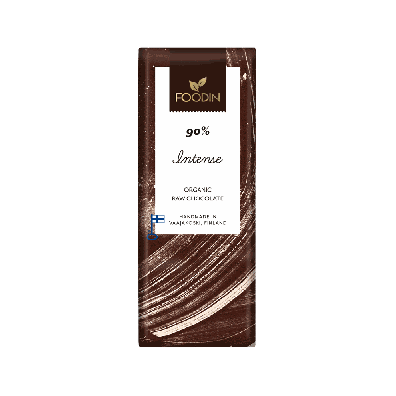 Rå choklad Intensiv 90%, 40 g, Ekologisk