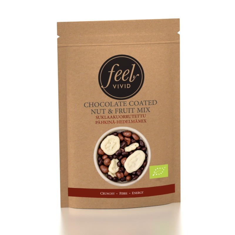 Chocolate Nut & Fruit Mix 300g, Ekologisk