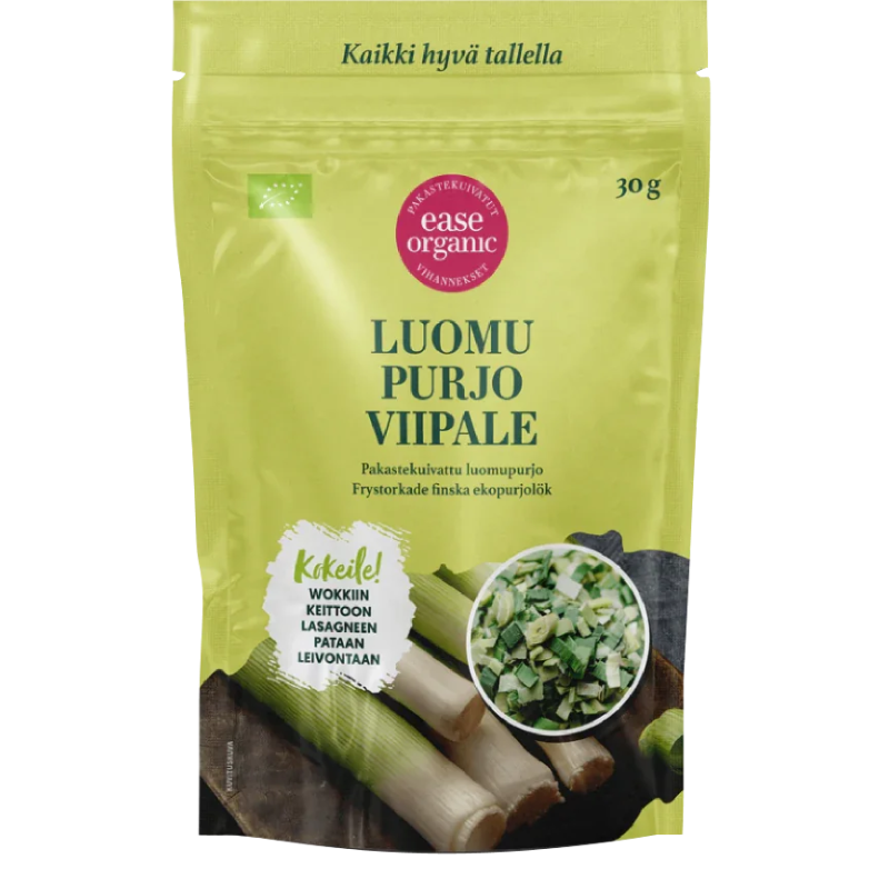 Frystorkad purjolöksskivor 30g, Ekologisk