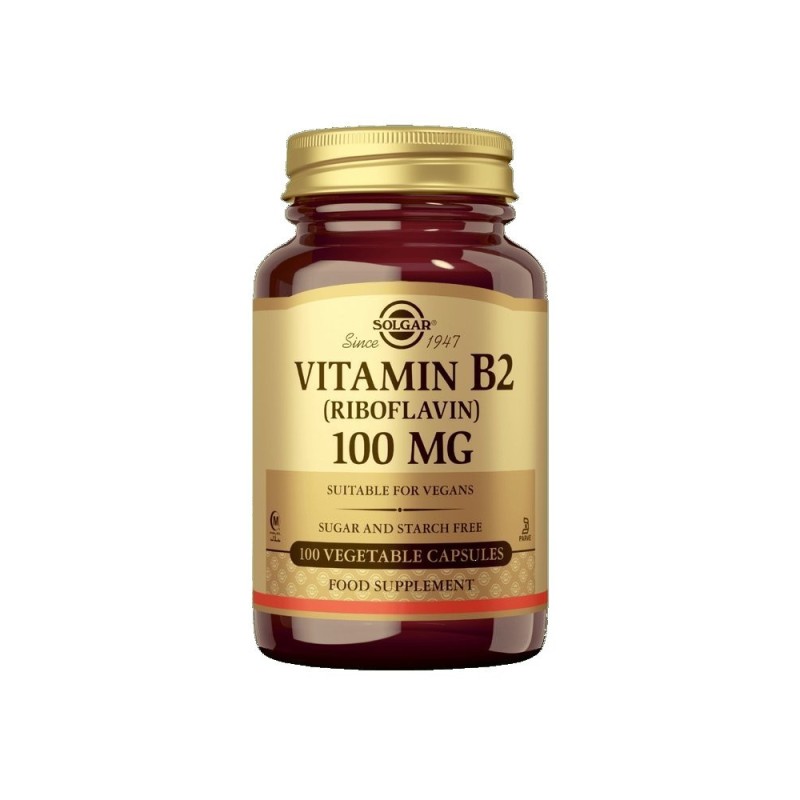 B2-Vitamiini 100 mg, Solgar 100 kaps