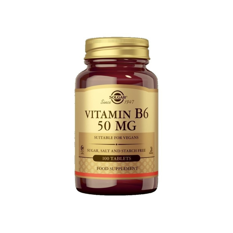Vitamin B6 50 mg, Solgar 100 tabl