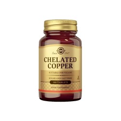 Chelated copper, Solgar 100 tabl