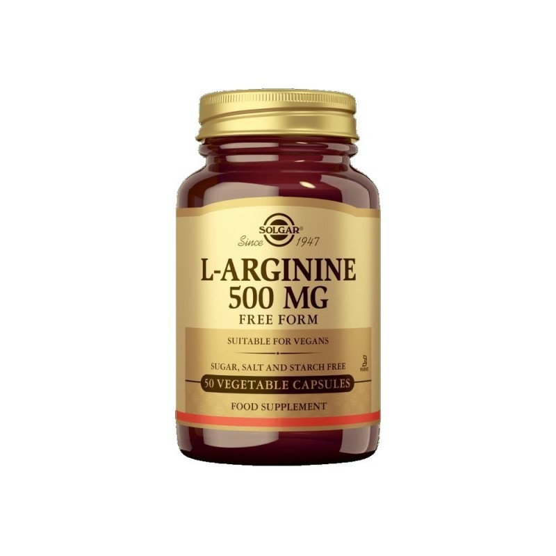L-Arginin 500mg, Solgar 50 kaps